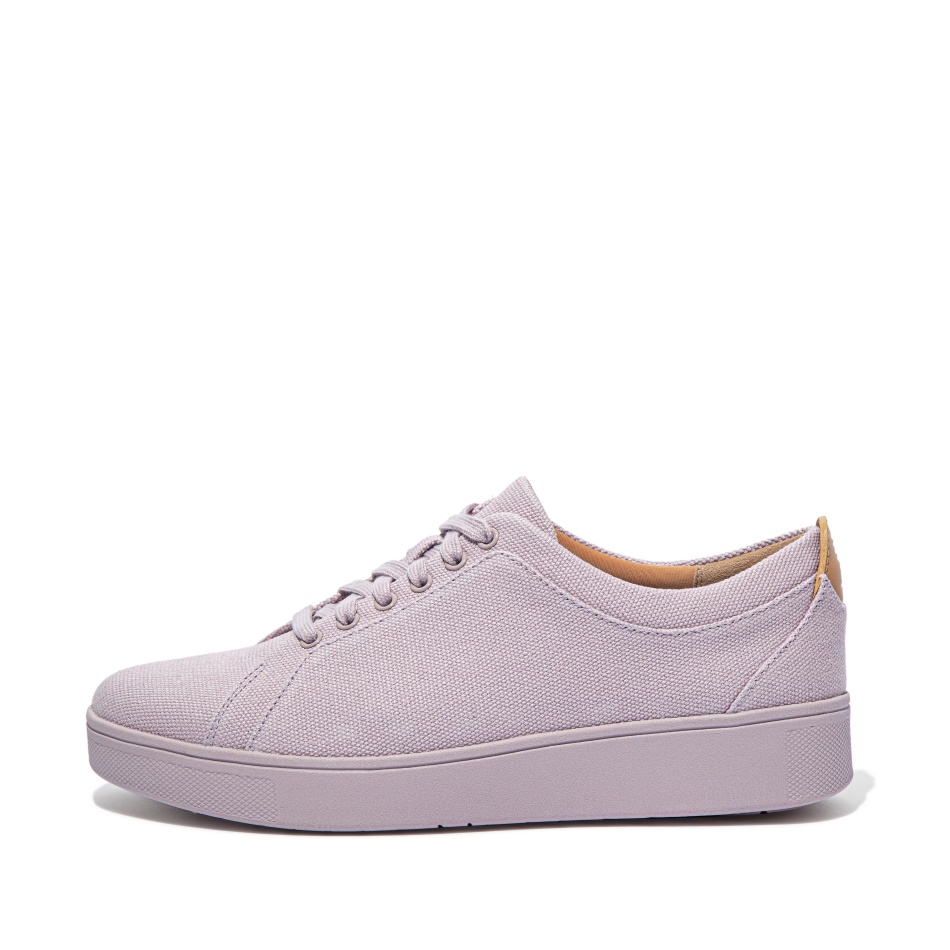Fitflop Canvas Trainers Soft Lilac