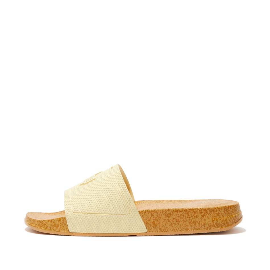 Fitflop Cork-Print Slides Naked Pink