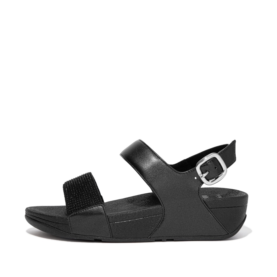 Fitflop Crystal Back-Strap Sandals All Black