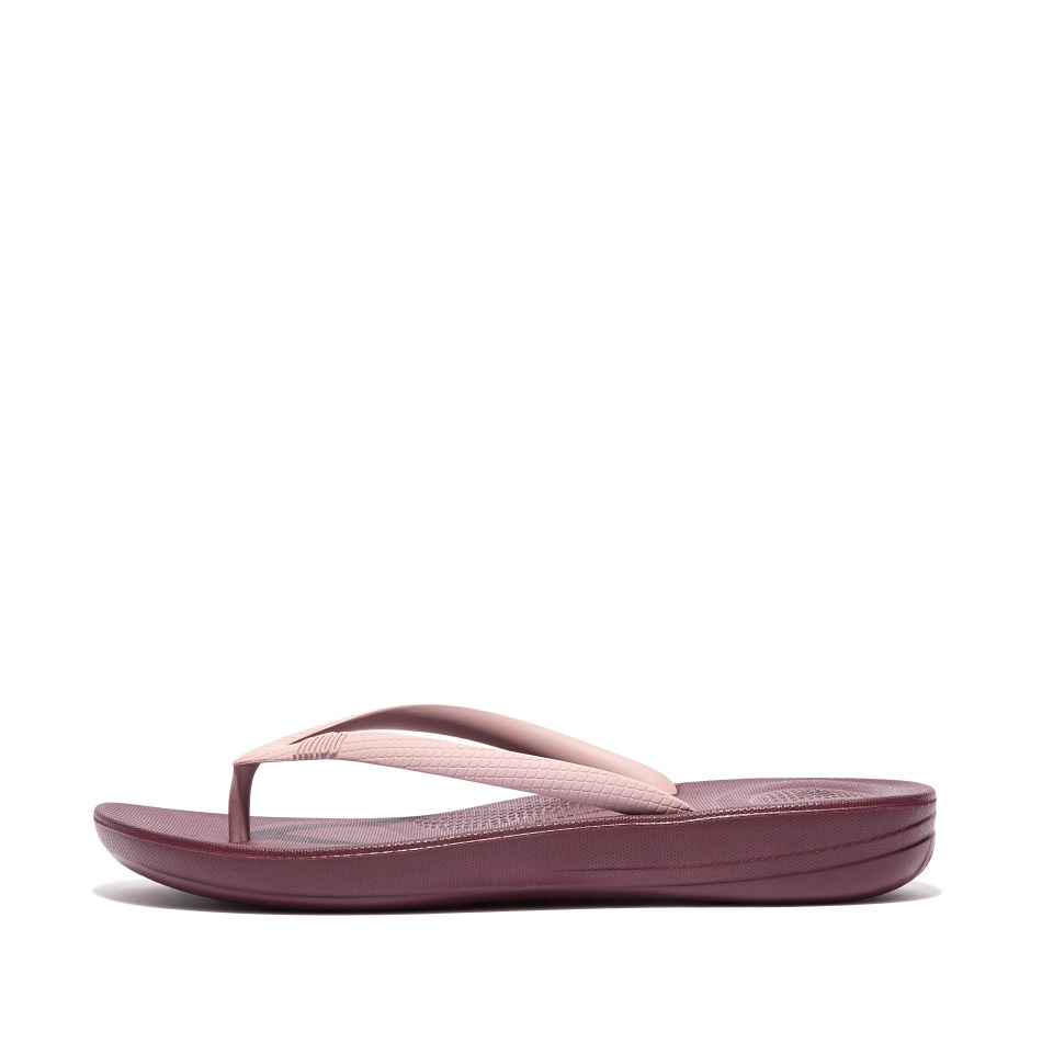 Fitflop Ergonomic Flip-Flops Pink Sky Plum