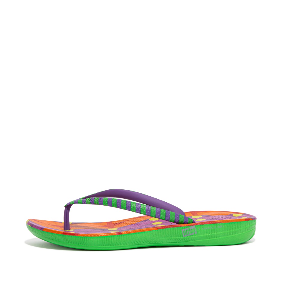 Fitflop Flip-Flops Green-Lilac