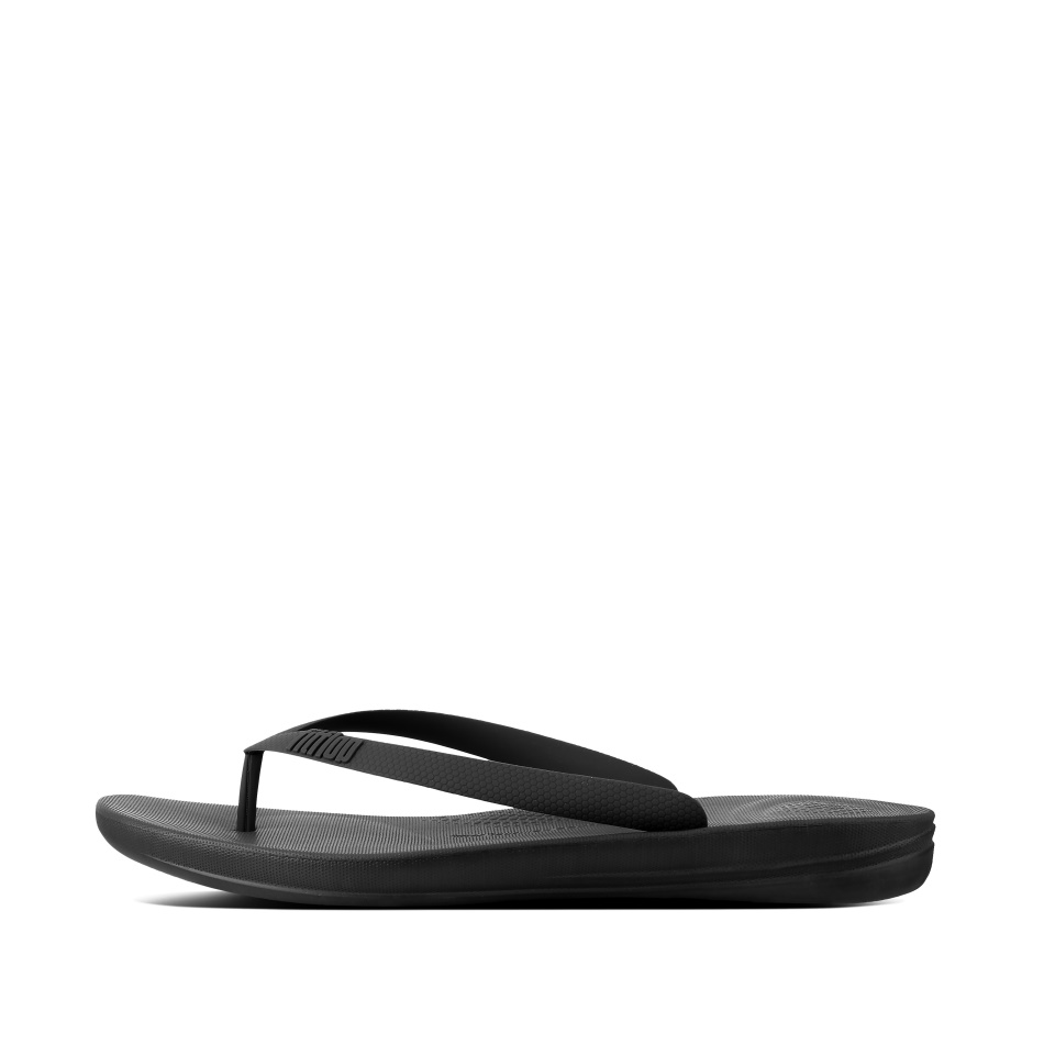 Fitflop Mens Ergonomic Flip-Flops Black
