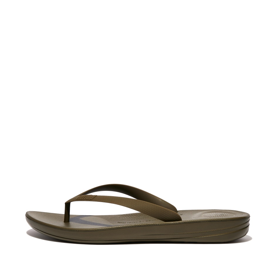 Fitflop Mens Ergonomic Flip-Flops Mossy