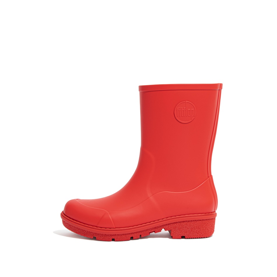 Fitflop Short Wellington Boots Red