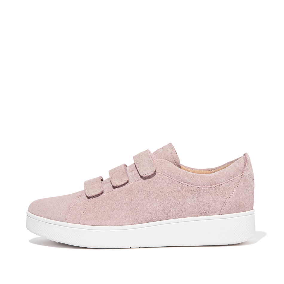 Fitflop Strap Suede Trainers Soft Lilac