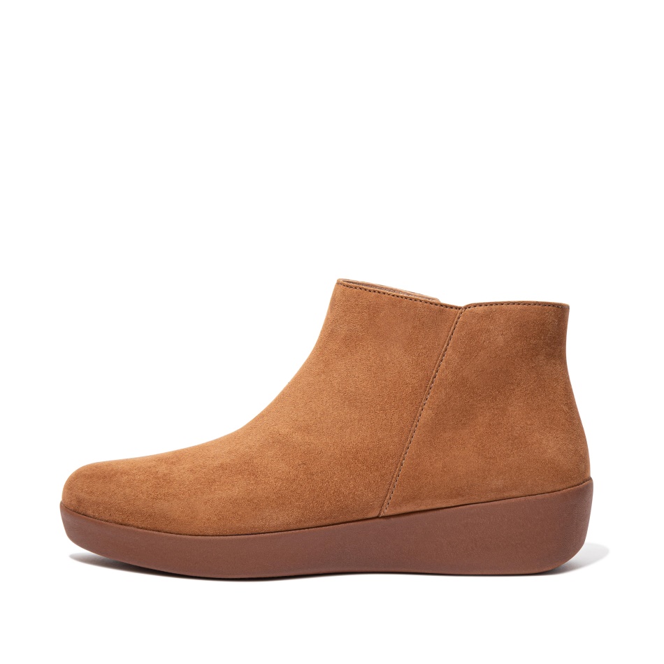 Fitflop Suede Ankle Boots Light Tan