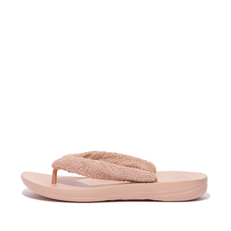 Fitflop Towelling Flip-Flops Naked Pink